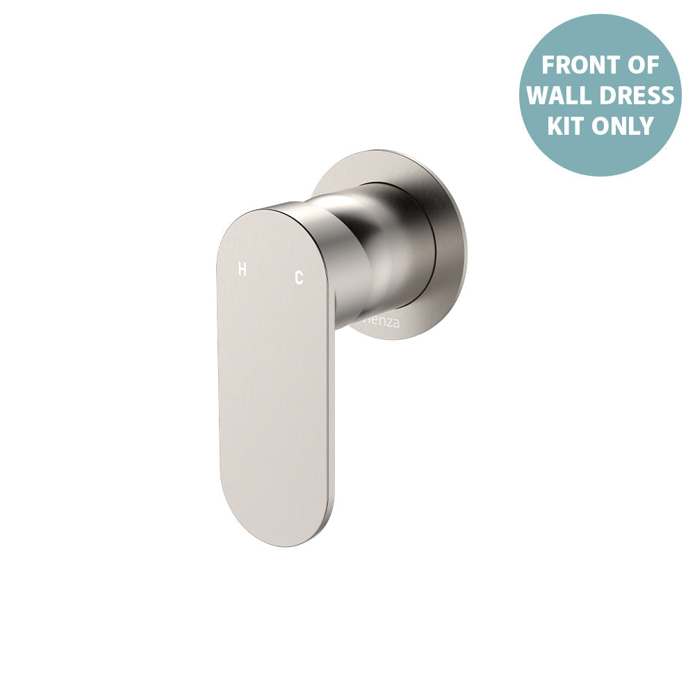 Empire Slim Wall Mixer Dress Kit, Round Plate - Brushed Nickel