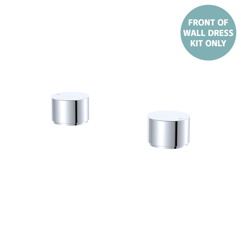 Kaya Round Hob Taps, Dress Kit, Chrome