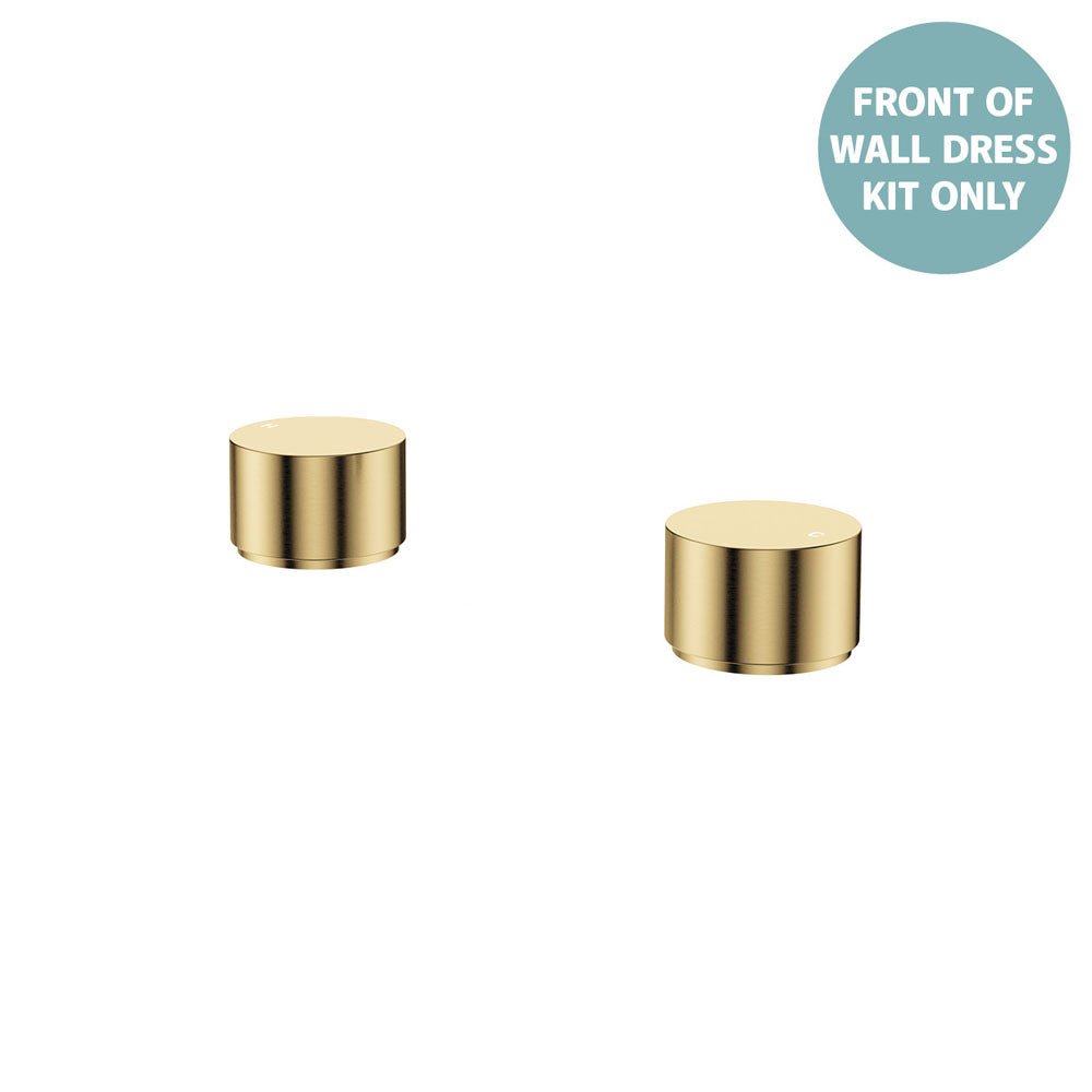 Kaya Round Hob Taps, Dress Kit, Urban Brass