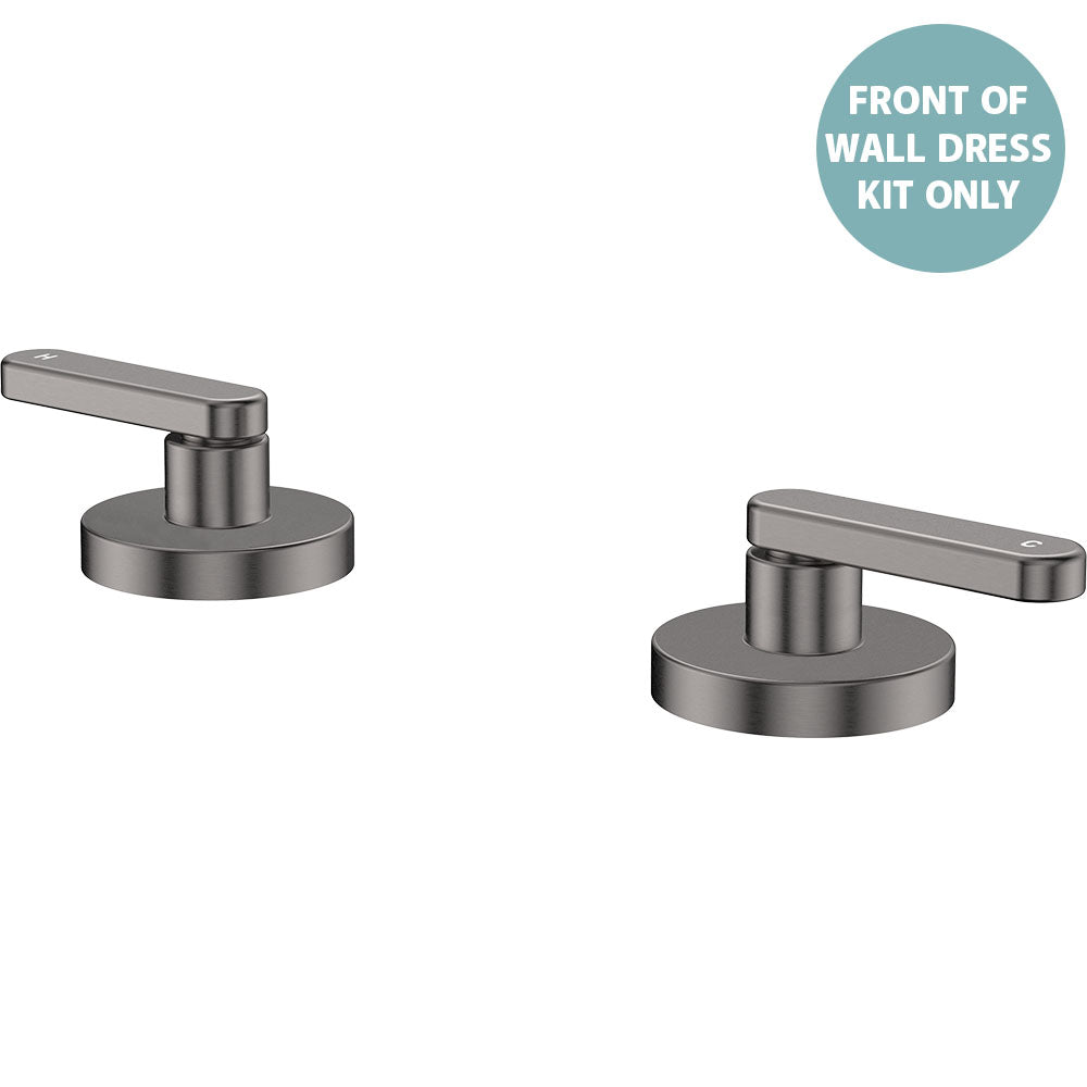 Kaya Hob Set Dress Kit, Lever Taps - Gun Metal