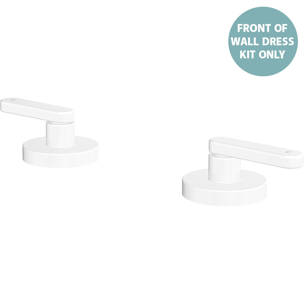 Kaya Hob Set Dress Kit, Lever Taps - Matte White