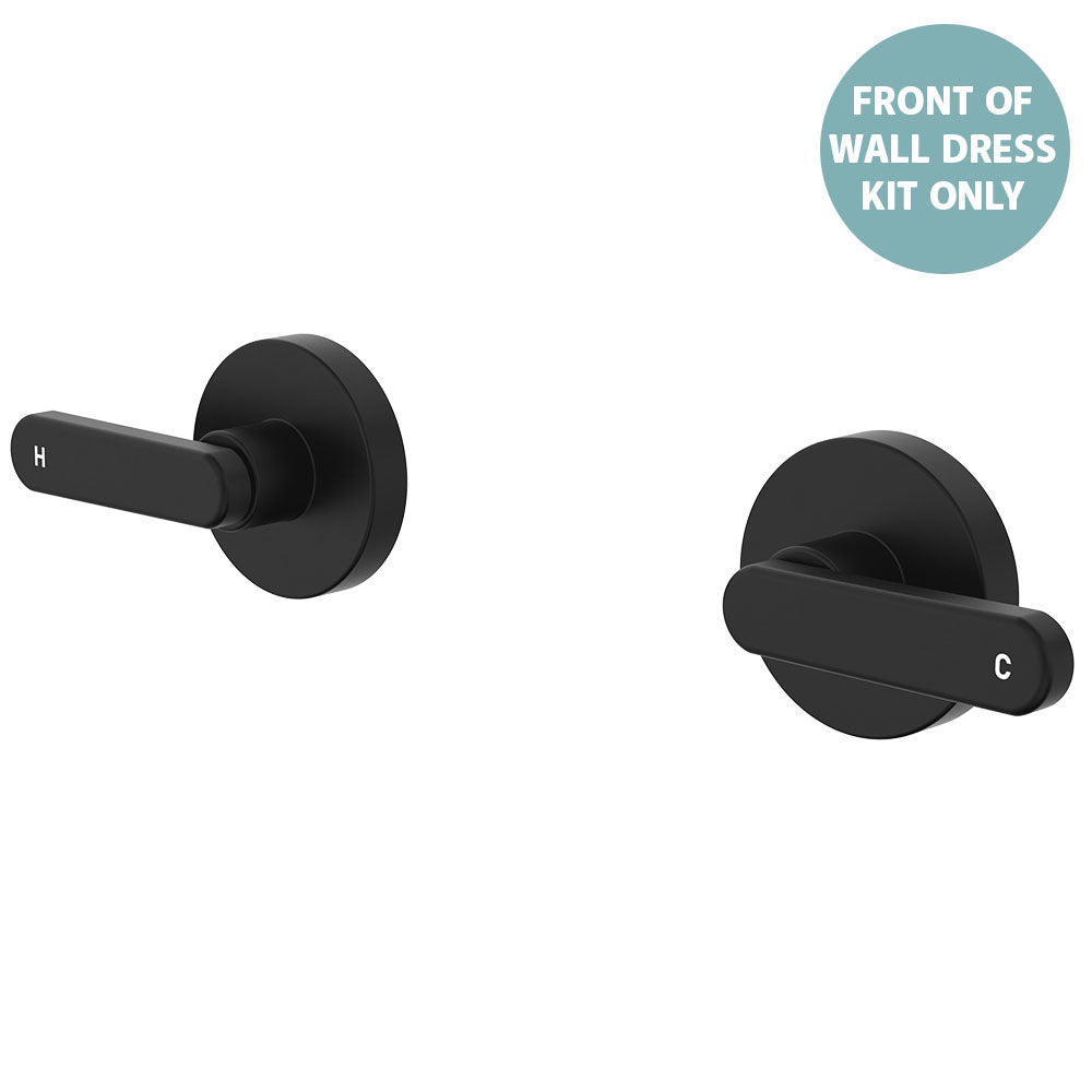 Kaya Wall Set Dress Kit, Lever Taps - Chrome