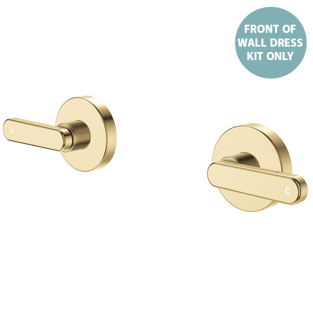 Kaya Wall Set Dress Kit, Lever Taps - Urban Brass