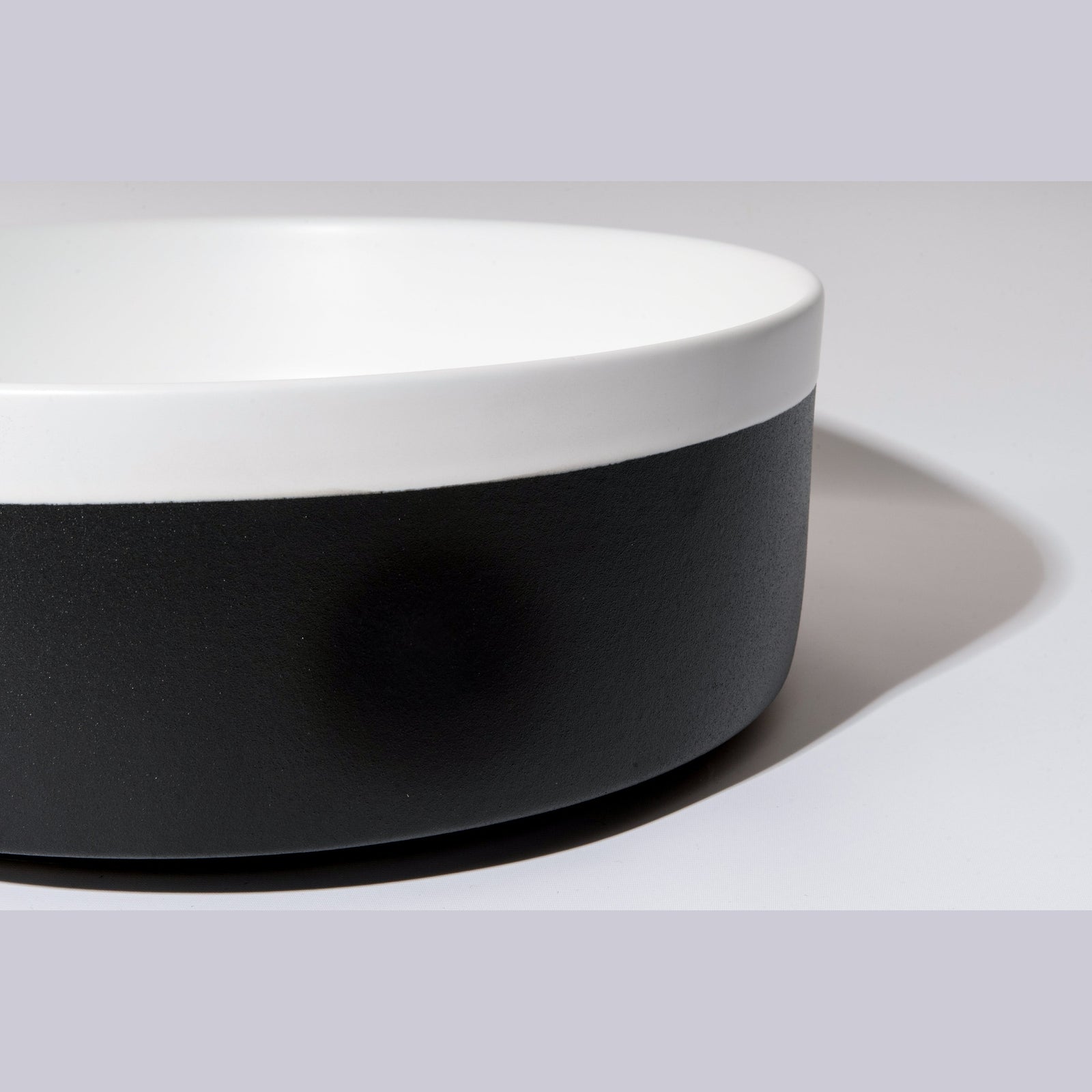 Colour Plus-37 Round Above-Counter Basin – Matte White Finish at Blue Bathware