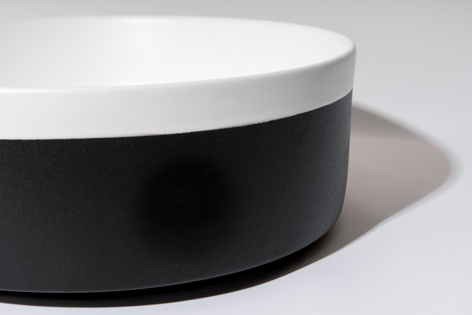 Colour Plus-37 Round Above-Counter Basin – Matte White Finish at Blue Bathware