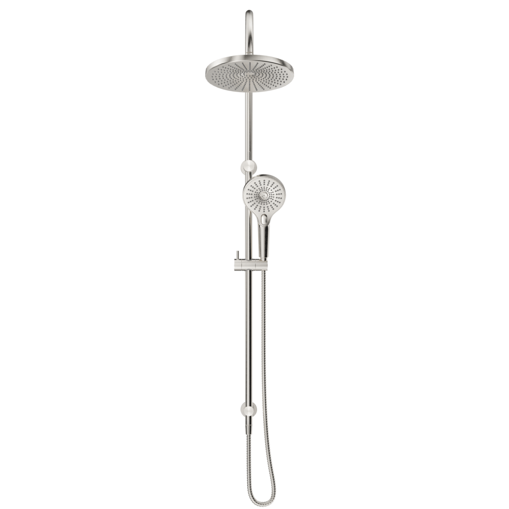 Mica Gooseneck Dual Shower Rail