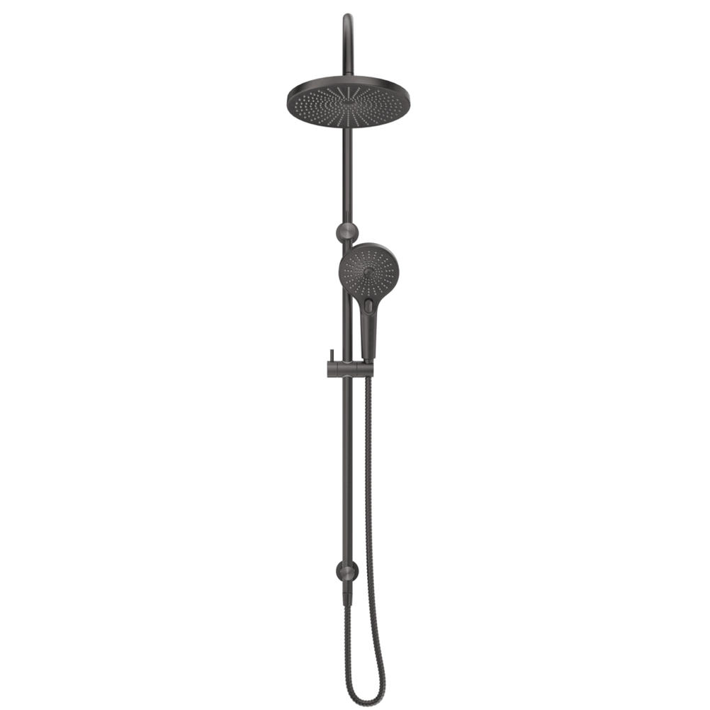 Mica Gooseneck Dual Shower Rail