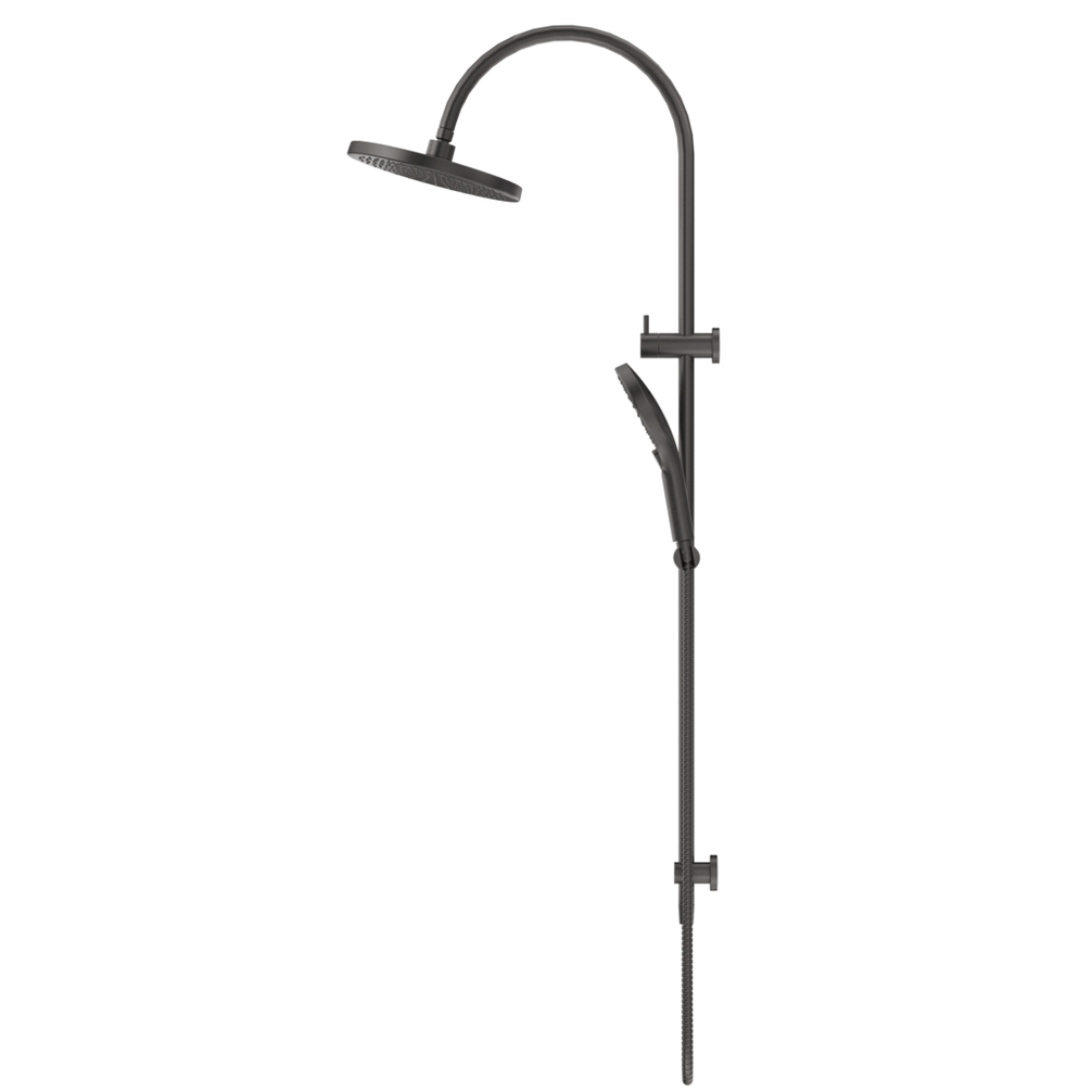 Mica Gooseneck Dual Shower Rail