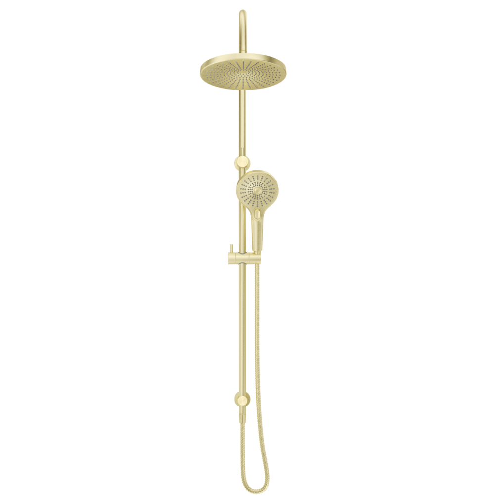 Mica Gooseneck Dual Shower Rail
