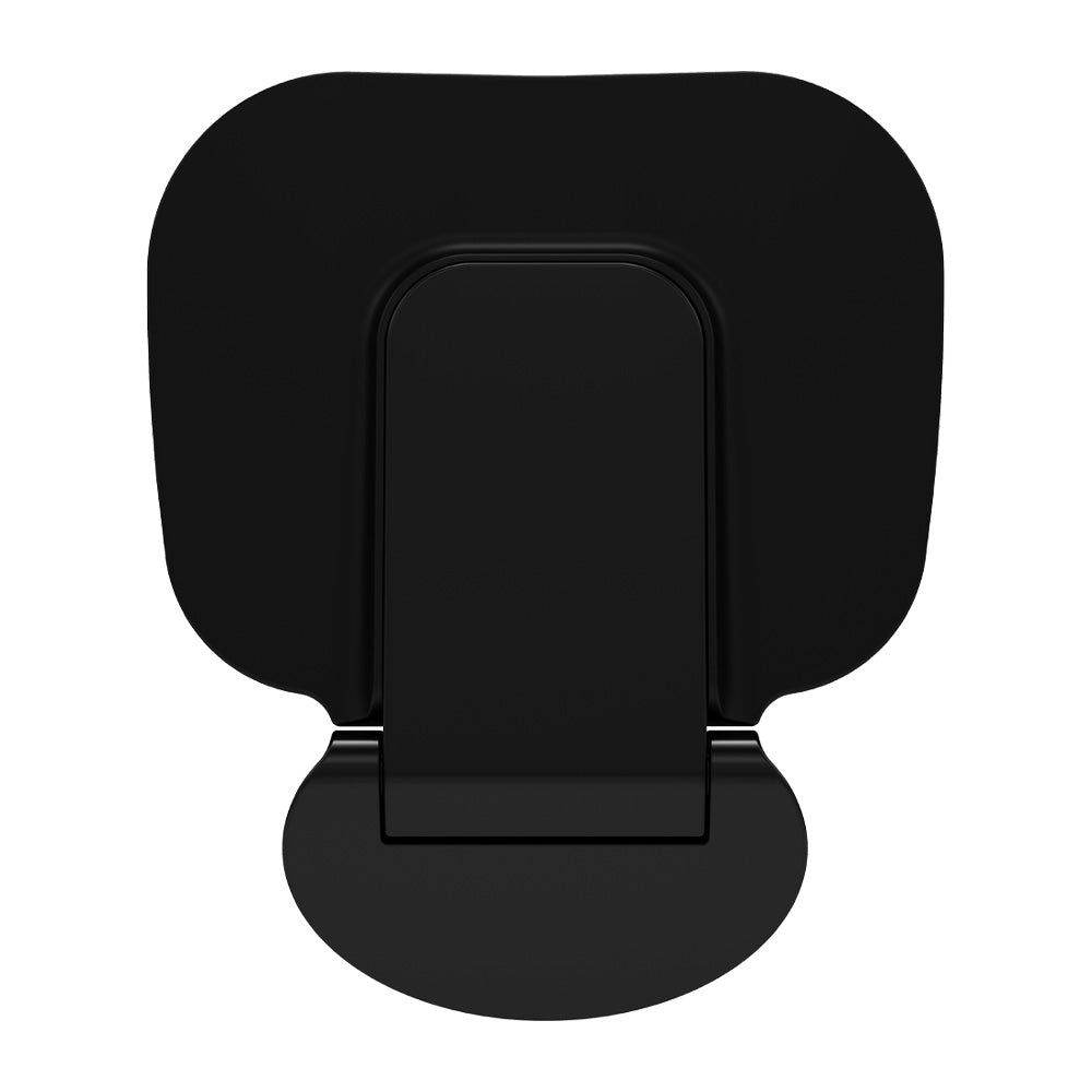 Care Folding Shower Seat, Matte Black Base, Satin Black Seat
