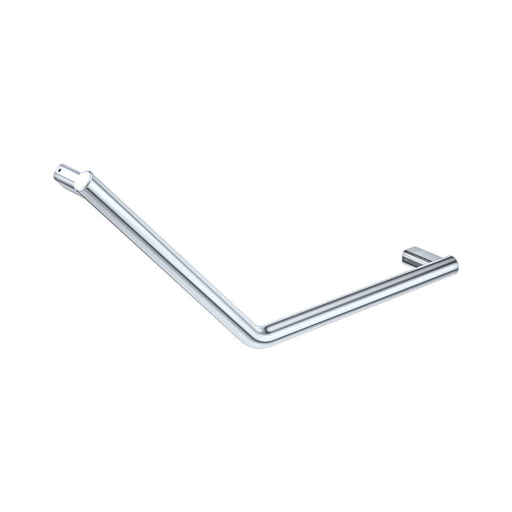 135° Care Slimline Ambulant Care Reversible Left/Right Hand Grab Rail, Stainless Steel