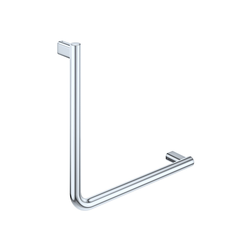 90° Care Slimline Ambulant Care Hand Grab Rail, Stainless Steel