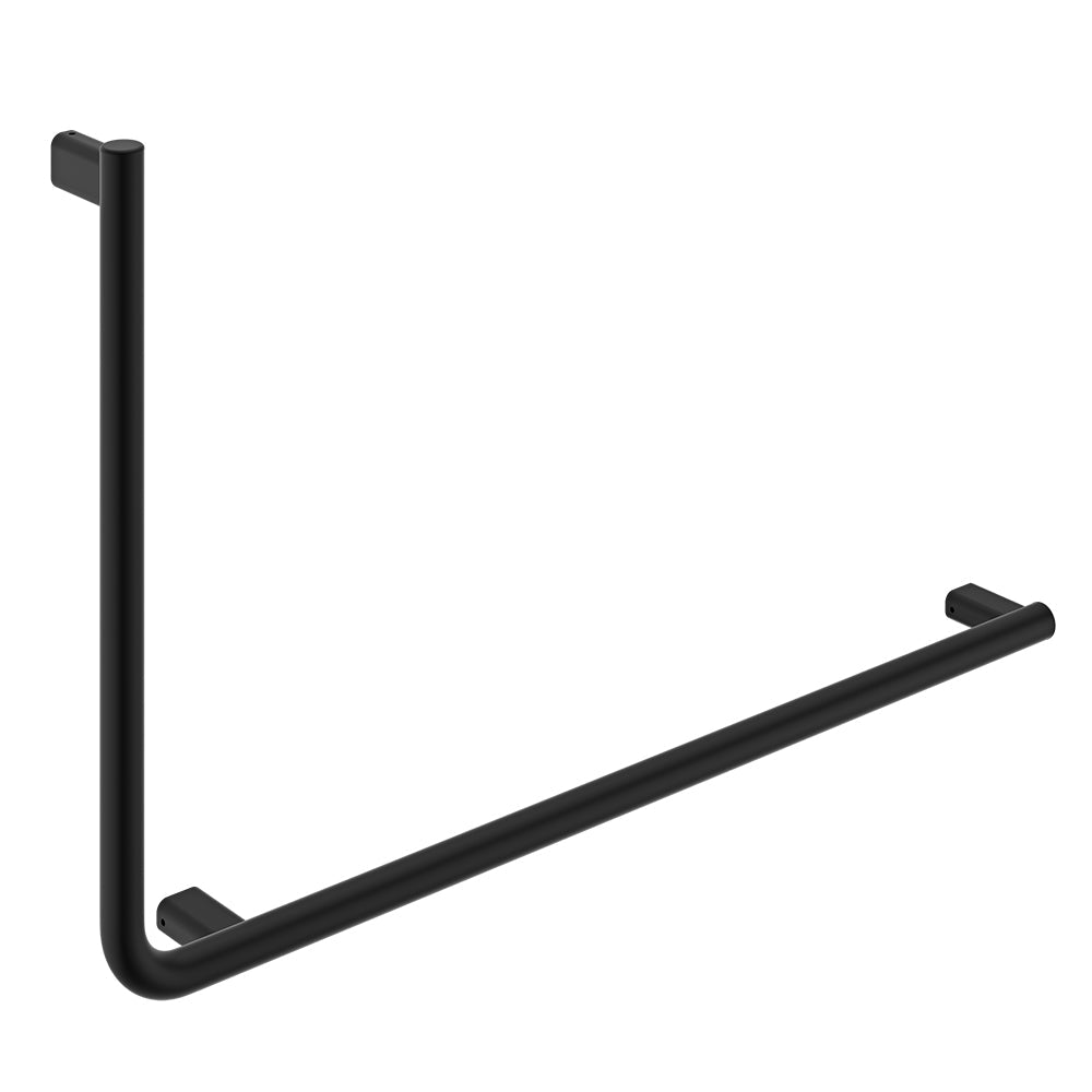 90° Care Slimline Right-Hand Grab Rail, Matte Black