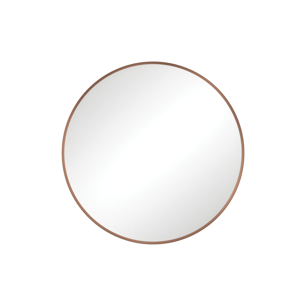 Reba Brushed Copper Framed Mirror, 600mm