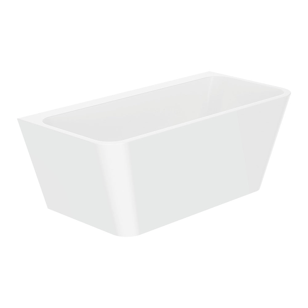 Delta Back-To-Wall Acrylic Bath, Gloss White, 1500mm