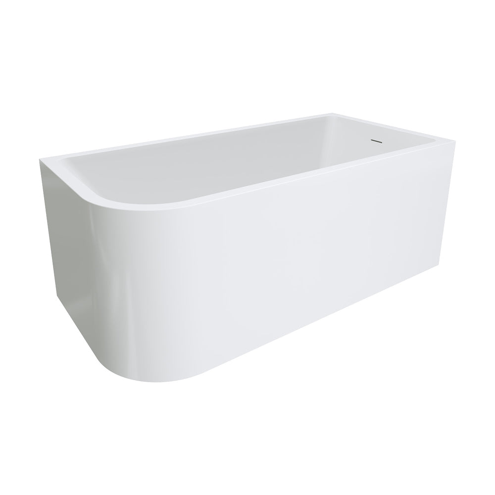 Hustle Left-Hand Multi-Fit Acrylic Bath with Overflow, 1500mm