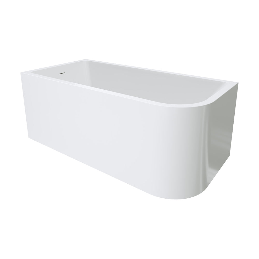 Hustle Right-Hand Multi-Fit Acrylic Bath with Overflow, 1500mm