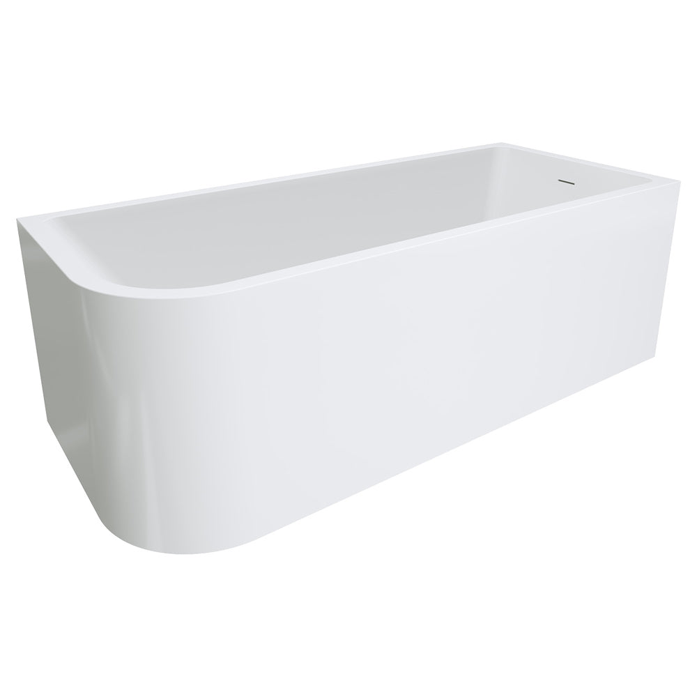 Hustle Left-Hand Multi-Fit Acrylic Bath with Overflow, 1700mm