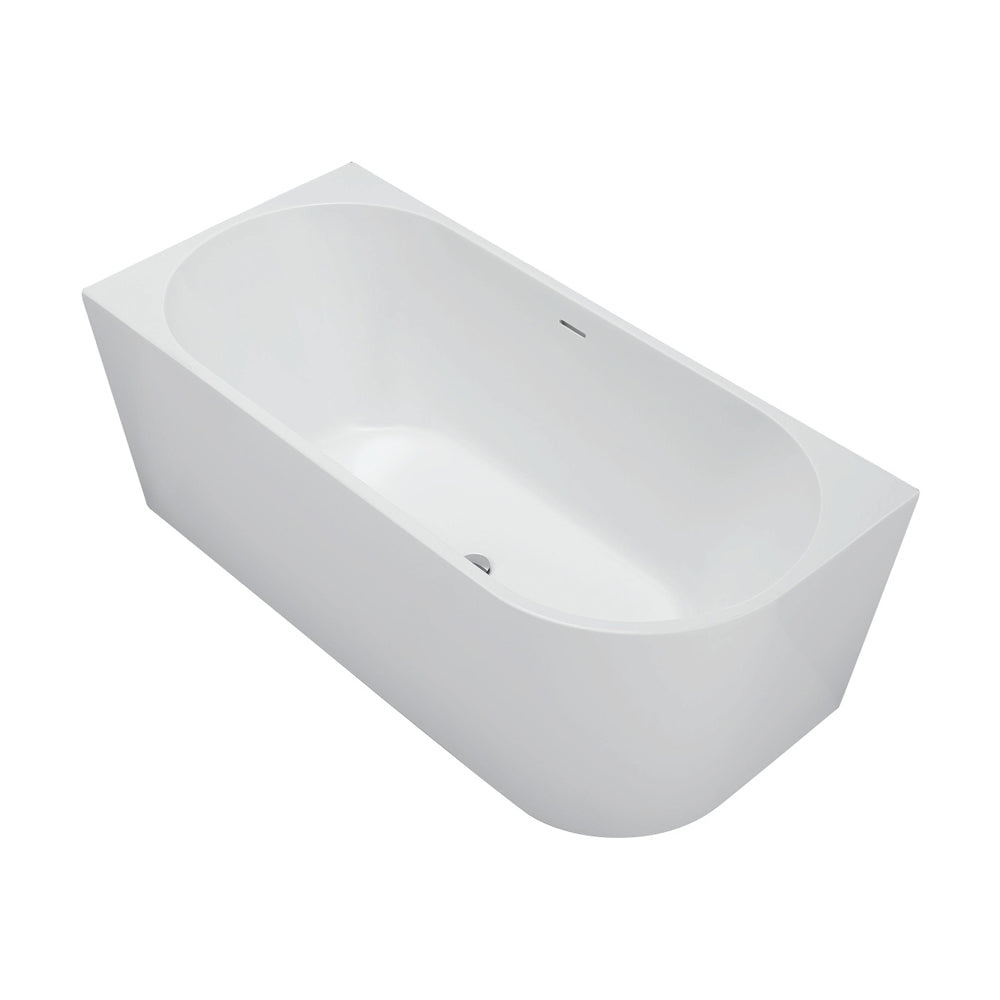 Isabella Right-Hand Acrylic Corner Bath with Overflow, Gloss White, 1500mm