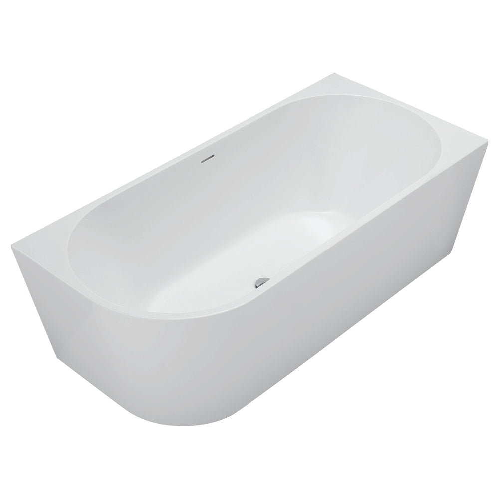 Isabella Left-Hand Acrylic Corner Bath with Overflow, Gloss White, 1700mm