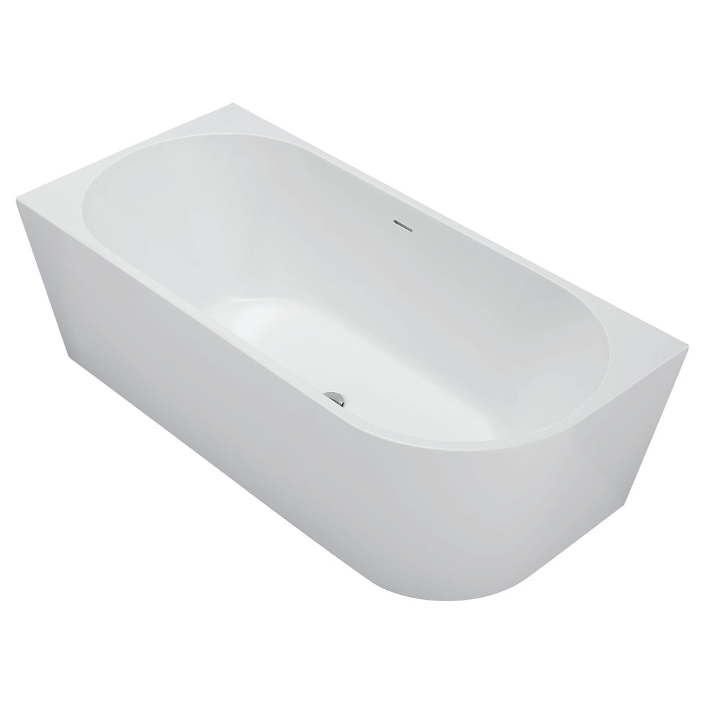 Isabella Right-Hand Acrylic Corner Bath with Overflow, Gloss White, 1700mm