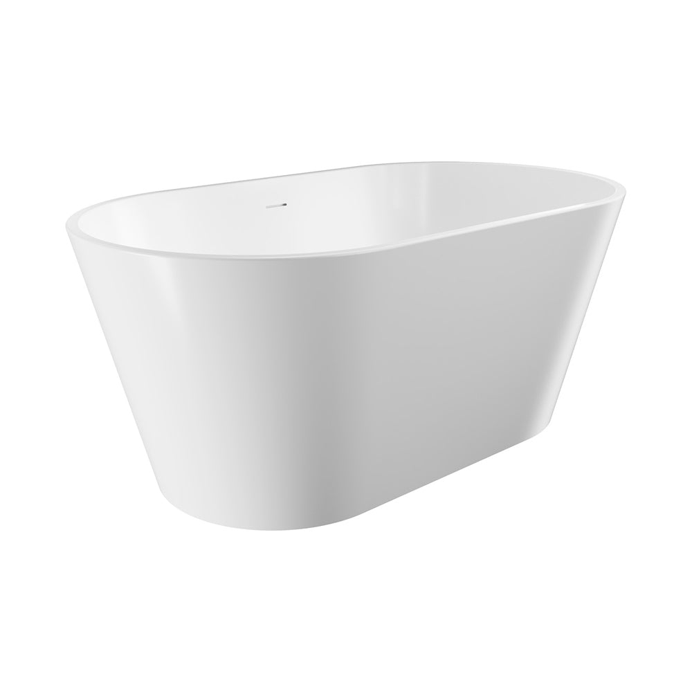 Austin Freestanding Acrylic Bath with Overflow, 1400mm