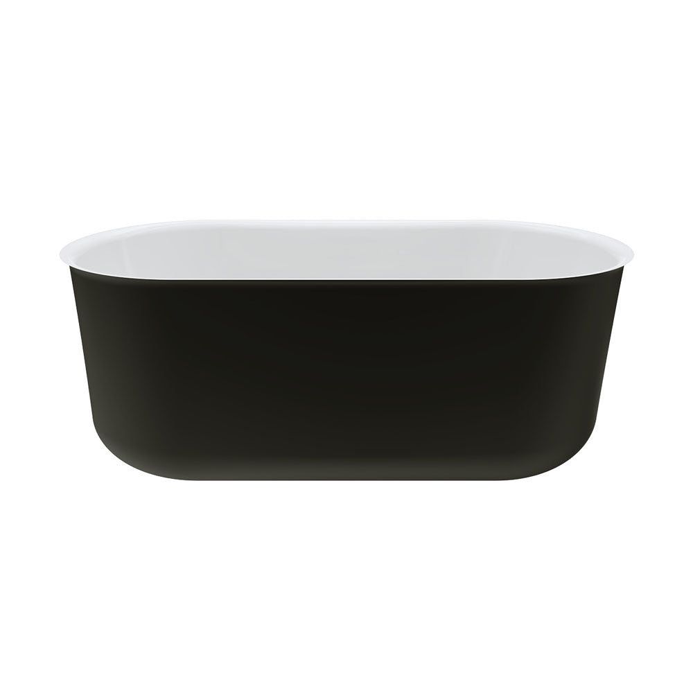 Windsor Freestanding Acrylic Bath, 1500mm, Matte Black