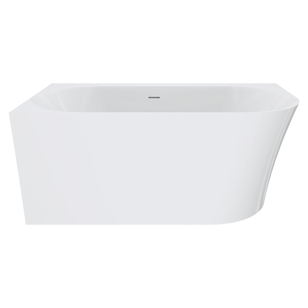 Chloe Right-Hand Acrylic Corner Bath with Overflow, 1400mm