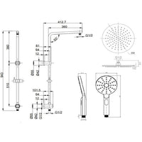 KENZO Multi-Function Shower Rail (TP 1315)