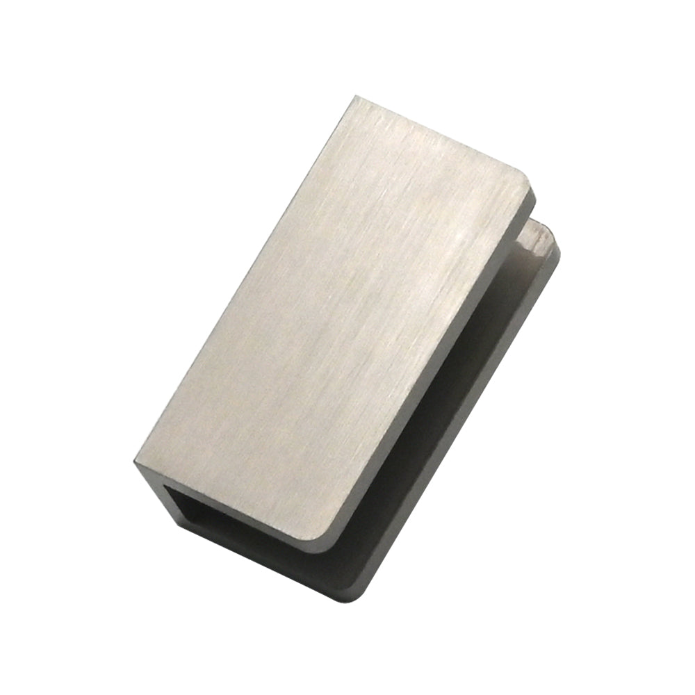 Wall Bracket for Frameless Shower Panel, Brushed Nickel