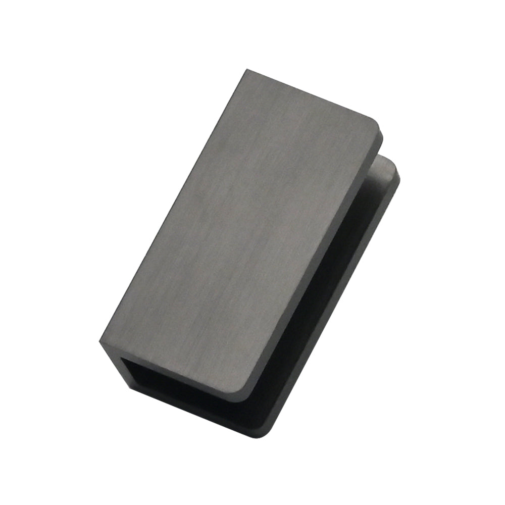 Wall Bracket for Frameless Shower Panel, Gun Metal