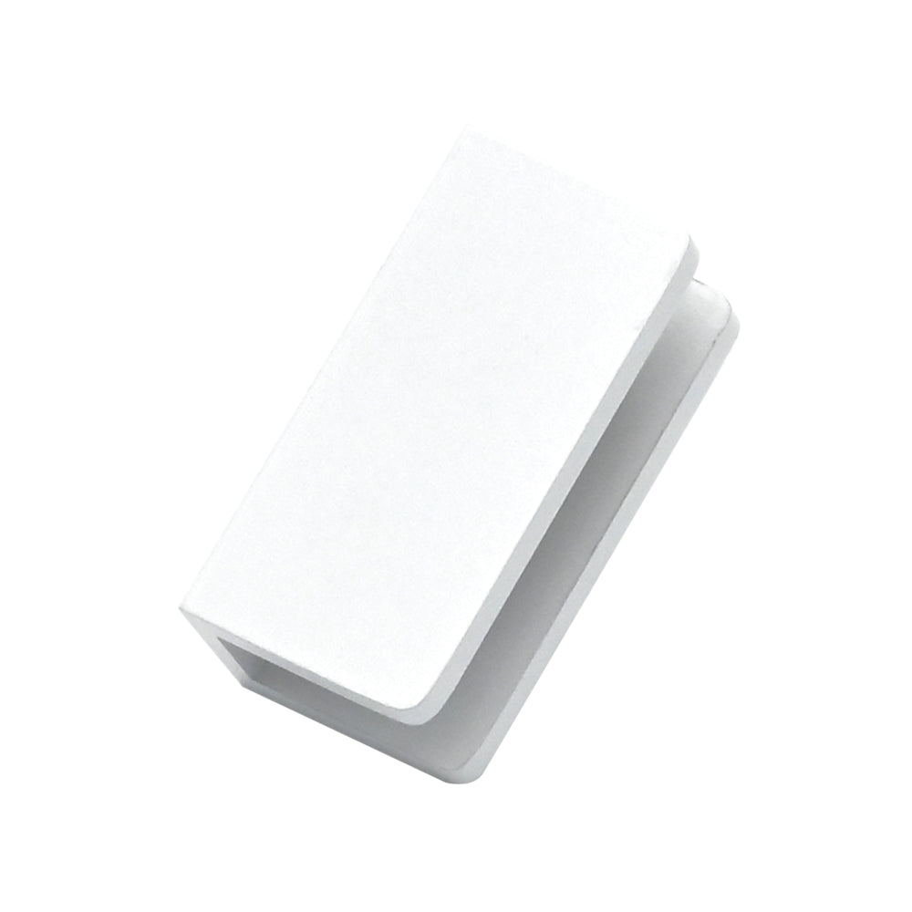 Wall Bracket for Frameless Shower Panel, Matte White