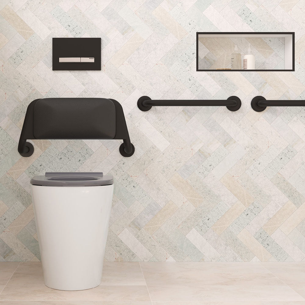 Accessible Care 450mm Grab Rail, Matte Black