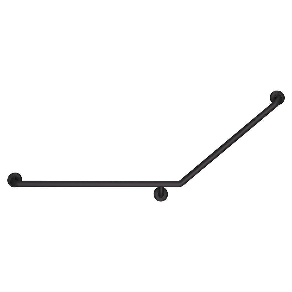 40° Accessible Care Left-Hand Grab Rail, Matte Black