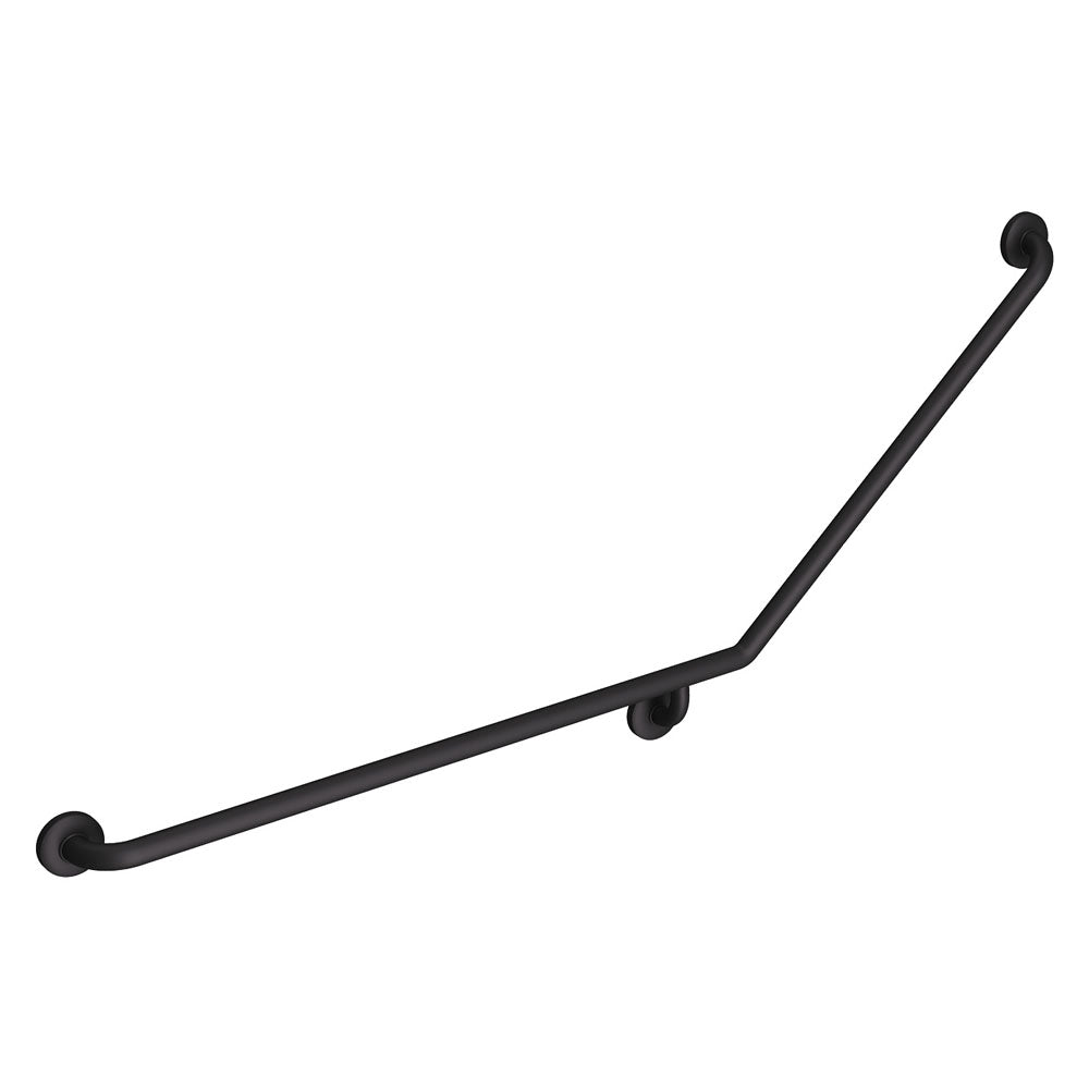 40° Accessible Care Left-Hand Grab Rail, Matte Black