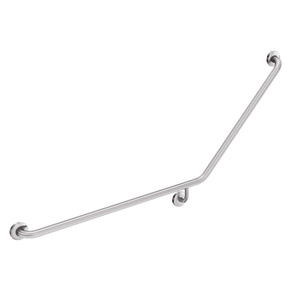 40° Accessible Care Left-Hand Grab Rail, Stainless Steel