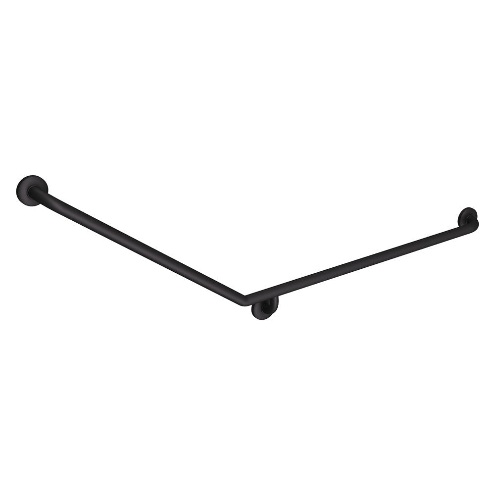 40° Accessible Care Right-Hand Grab Rail, Matte Black