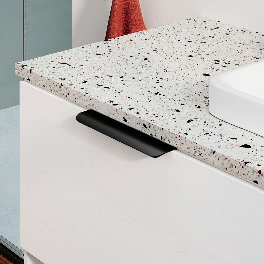 Edge 200mm Curved Pull Handle, Matte Black