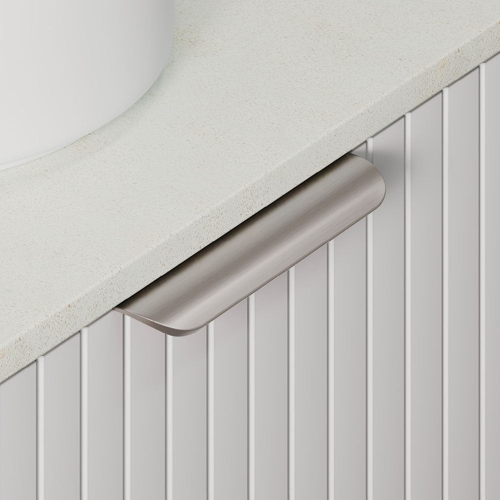 Edge 350mm Curved Pull Handle, Brushed Nickel