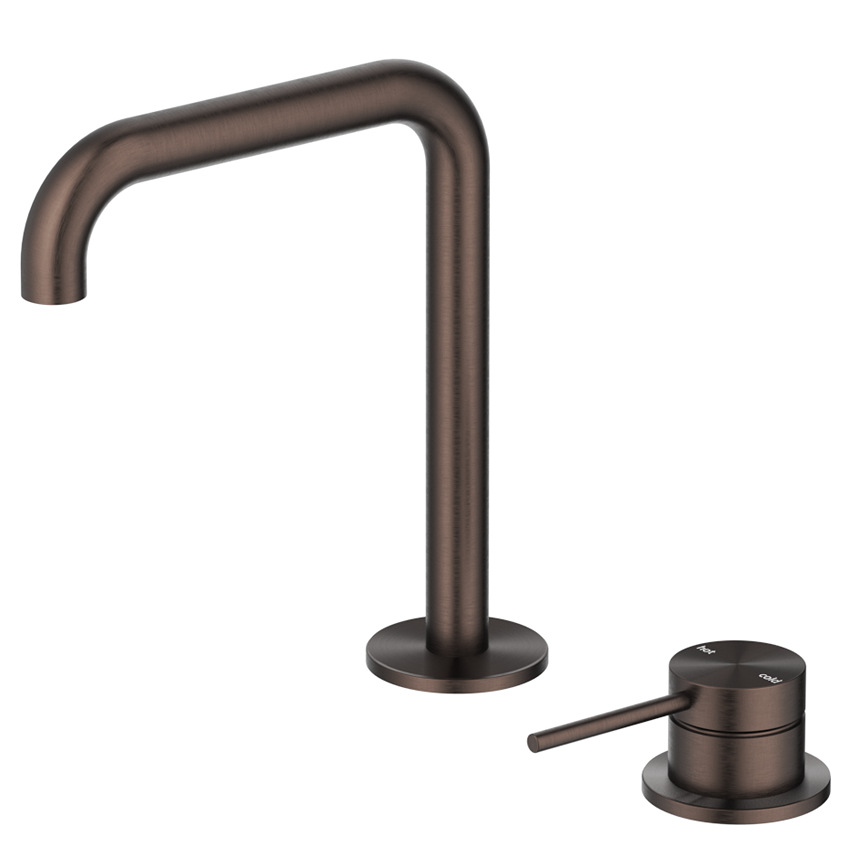 Mica Soft-Square Hob Basin Mixer Set