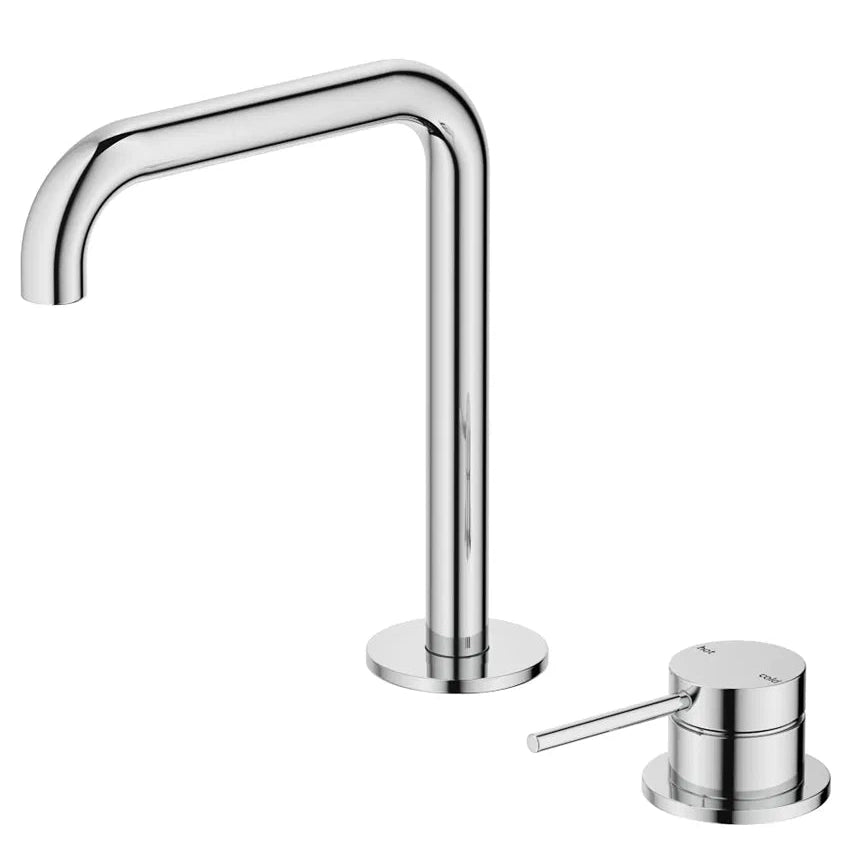 Mica Soft-Square Hob Basin Mixer Set