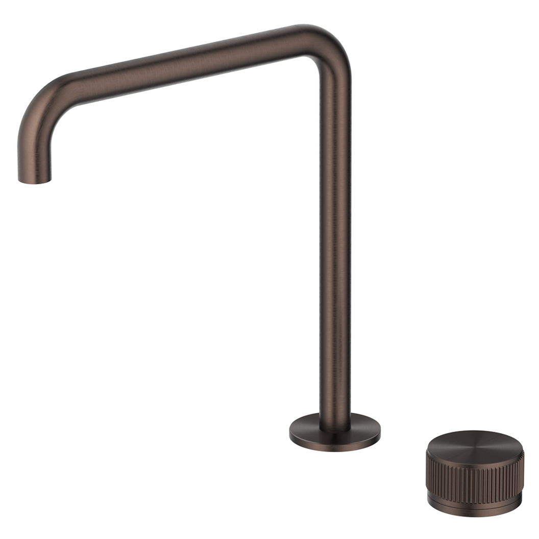 Mica Fluted Soft-Square Hob Sink/Basin Mixer Set