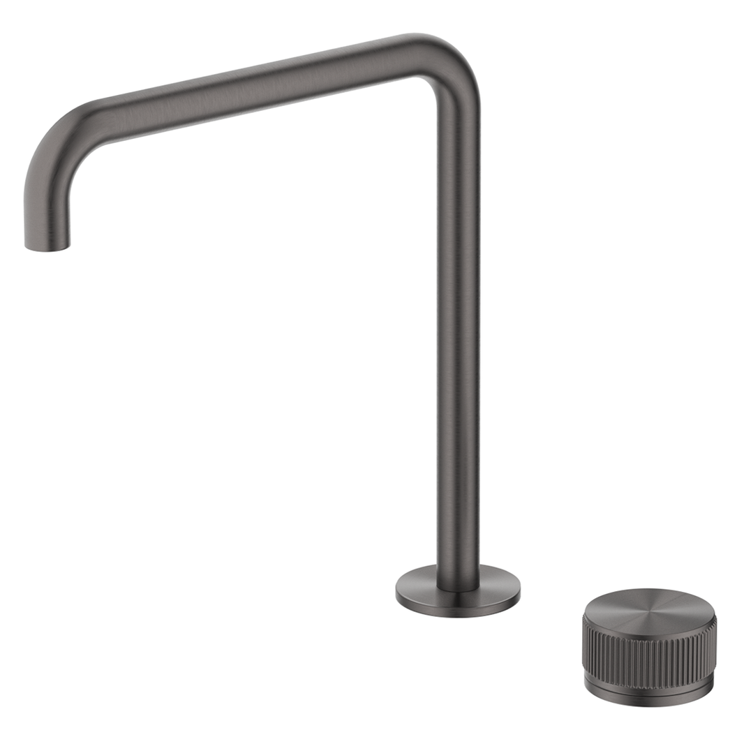 Mica Fluted Soft-Square Hob Sink/Basin Mixer Set