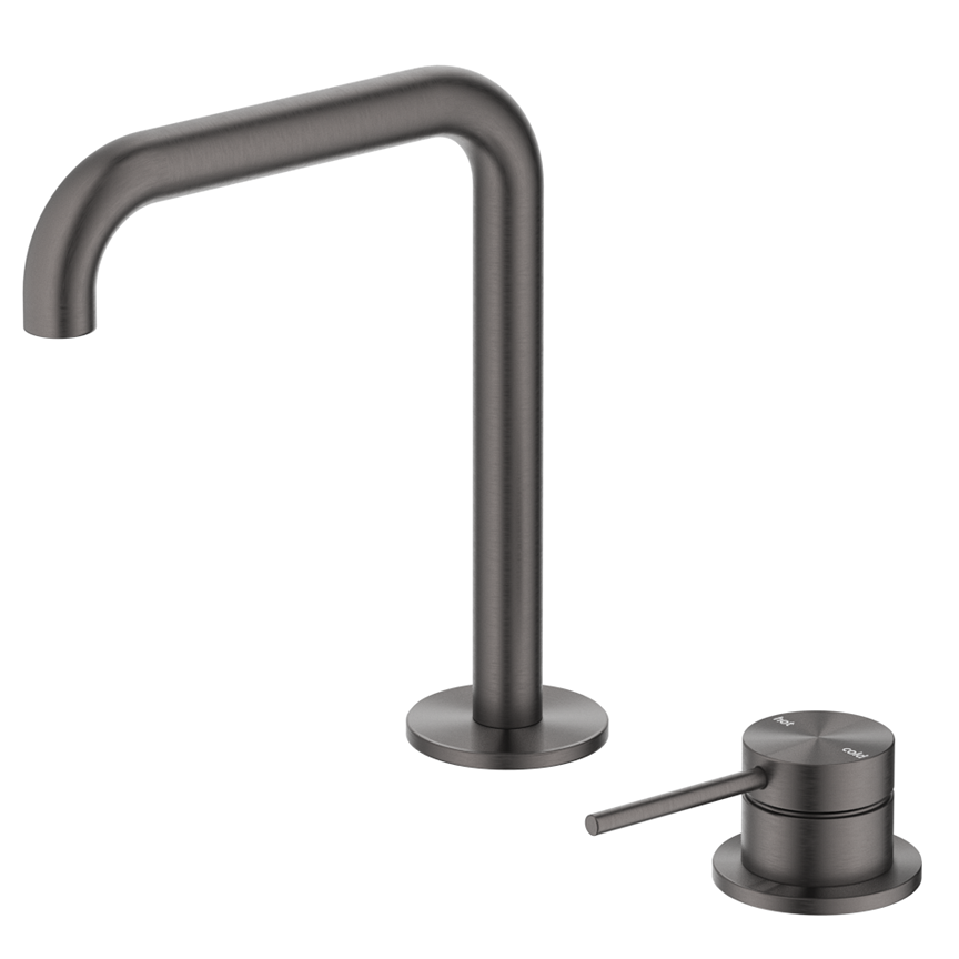 Mica Soft-Square Hob Basin Mixer Set