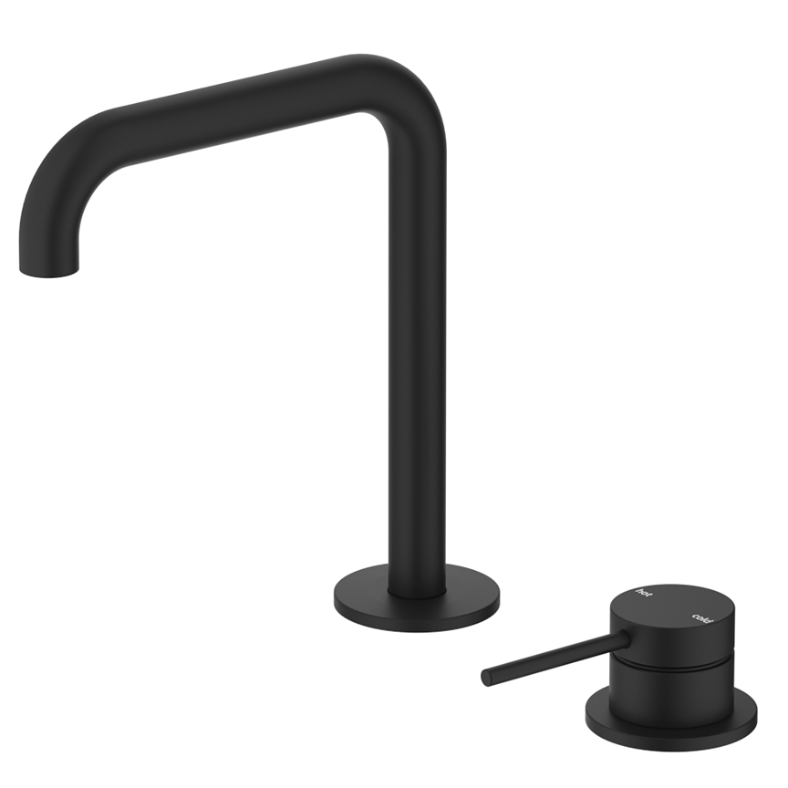 Mica Soft-Square Hob Basin Mixer Set