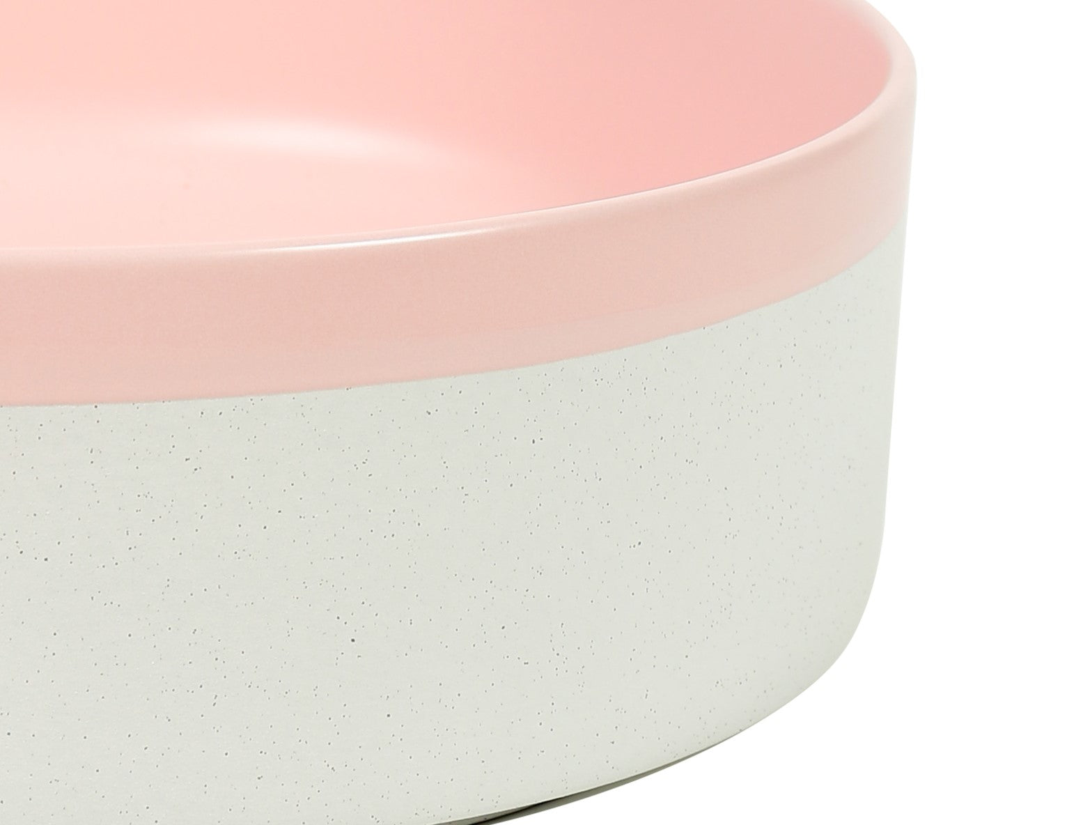 Colour Plus-37 Round Above-Counter Basin – Matte Pink at Blue Bathware