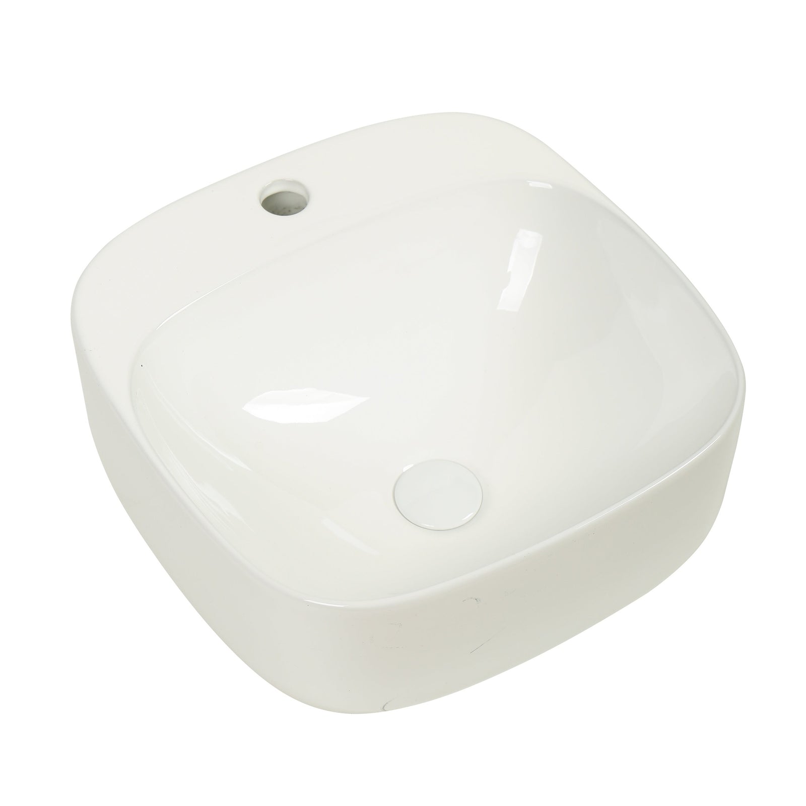 Luno 42 – Wall Hung Ceramic Basin (No Overflow) at Blue Bathware