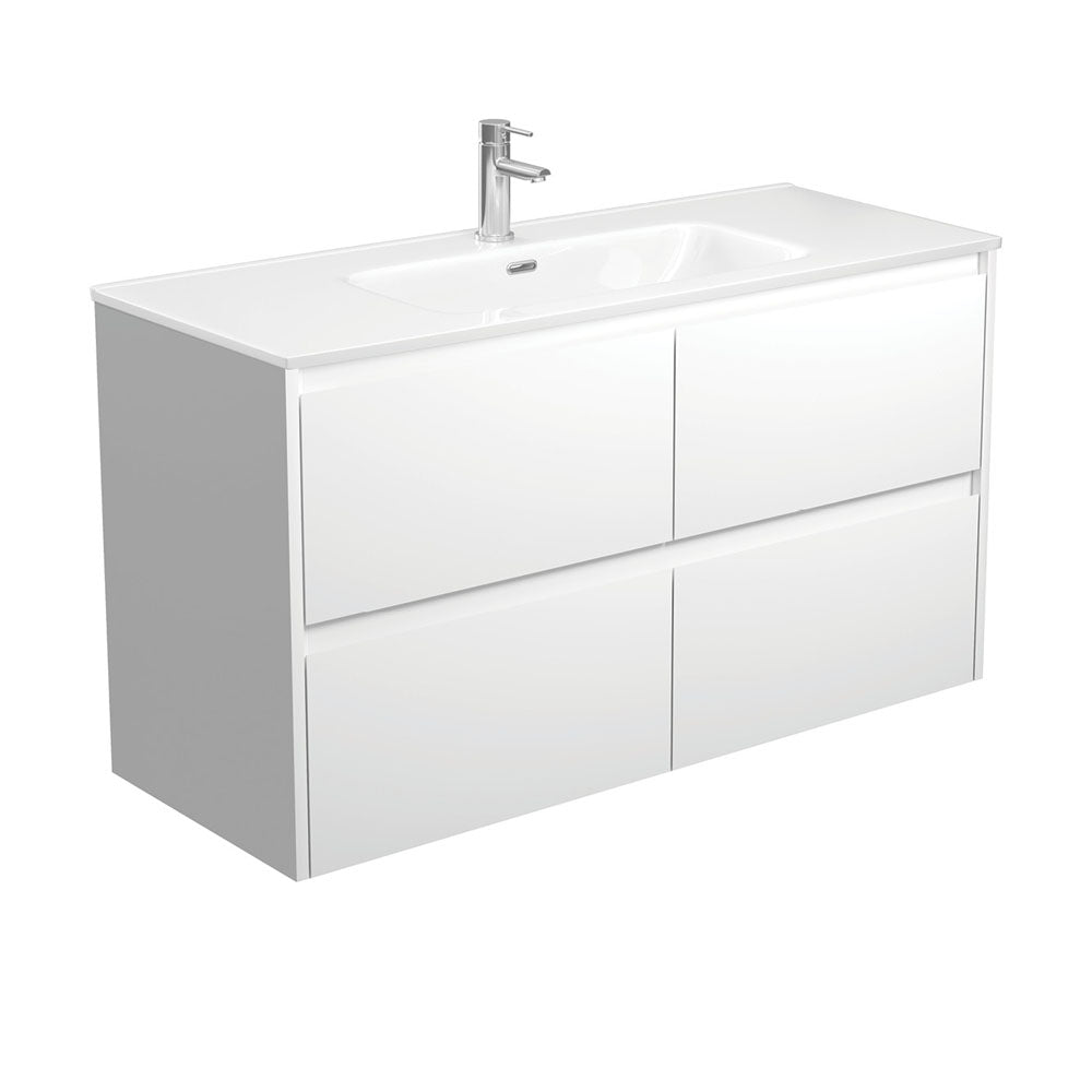Joli Amato 1200 Satin White Wall-Hung Vanity
