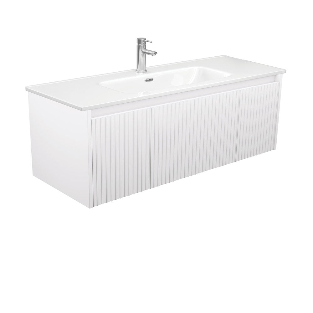 Joli Alina Satin White 1200 Wall-Hung Vanity