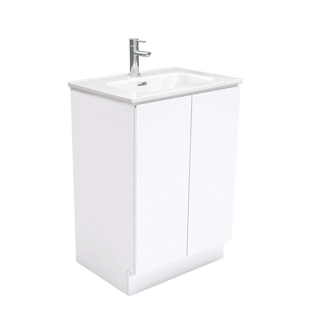 Joli Fingerpull Gloss White 600 Vanity On Kickboard